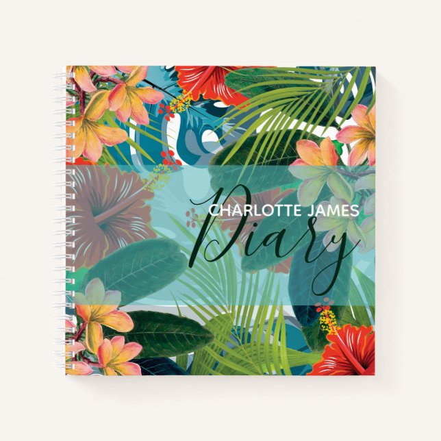 Carnet Fleurs tropicales (Devant)