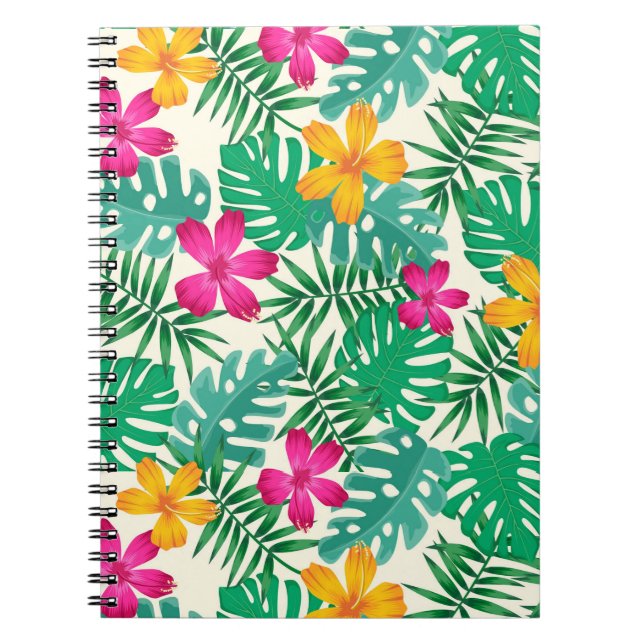 Carnet Fleurs tropicales  (Devant)