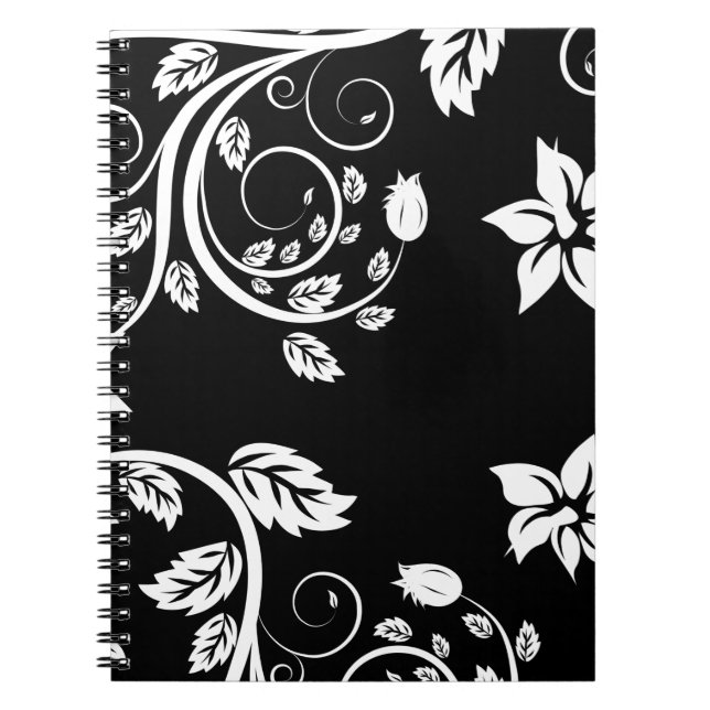 Carnet Fleurs Vintage Féminin Mignon (Devant)