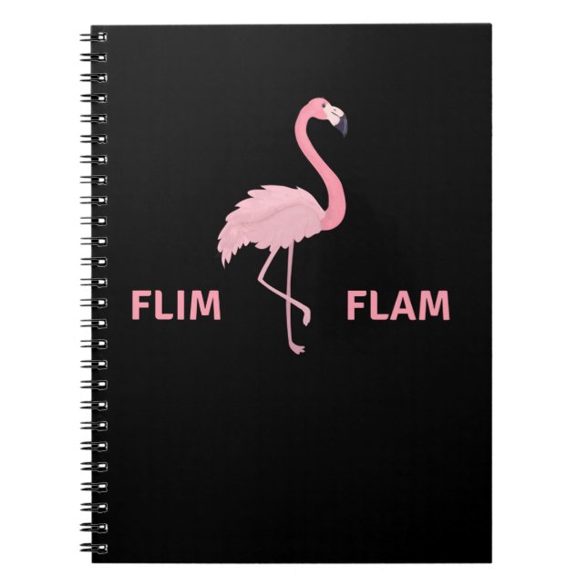 Carnet Flim Flam Flamant rose Youtube Enfants (Devant)