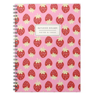 Carnet Flip fraise (rose)