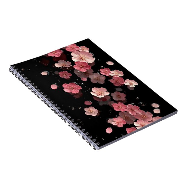 Carnet Floral à Fleurs de Cerisier Flottantes (Côté Droit)
