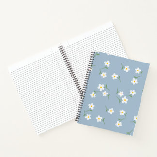 Carnet floral à motif marguerite poussiéreuse | Bo