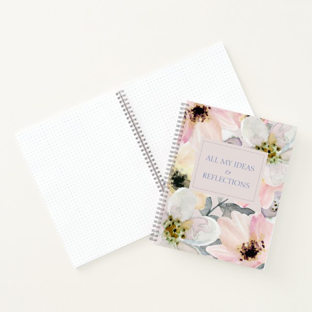 Carnet floral aquarelle (Intérieur)