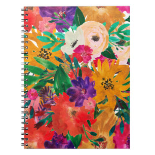 Carnet floral aquarelle