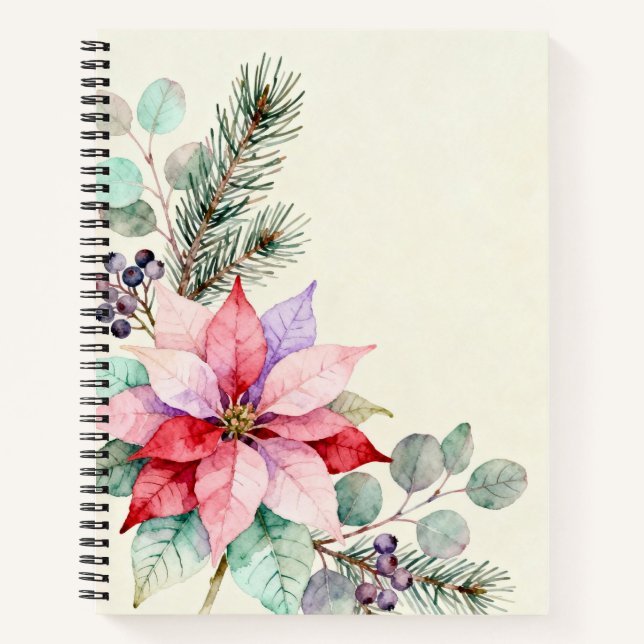 Carnet Floral Aquarelle de Baies (Devant)