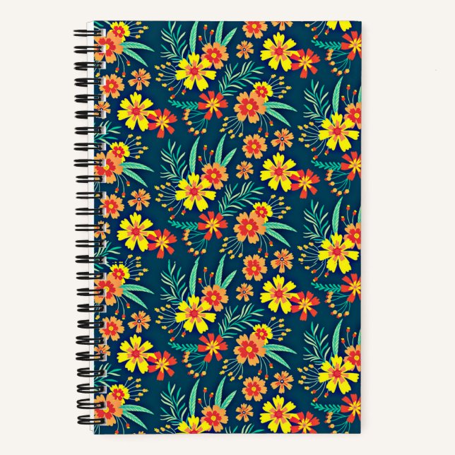 Carnet Floral Arrière - plan Belle conception-46566 (Recto)