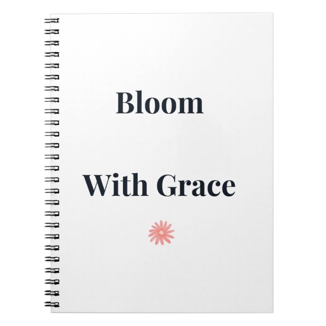 Carnet Floral « Bloom With Grace » (Devant)