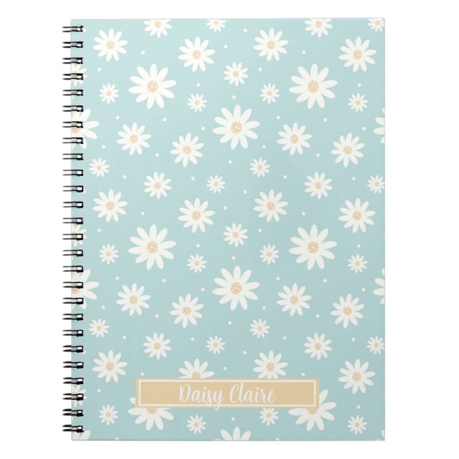 Carnet Floral Blue Daisy (Devant)