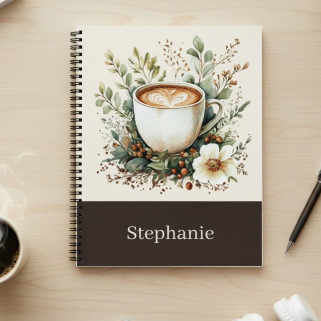 Carnet Floral Coffee Mug Personalized (Créateur téléchargé)