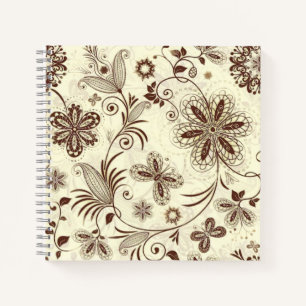 Carnet Floral coloré Motif sans joint