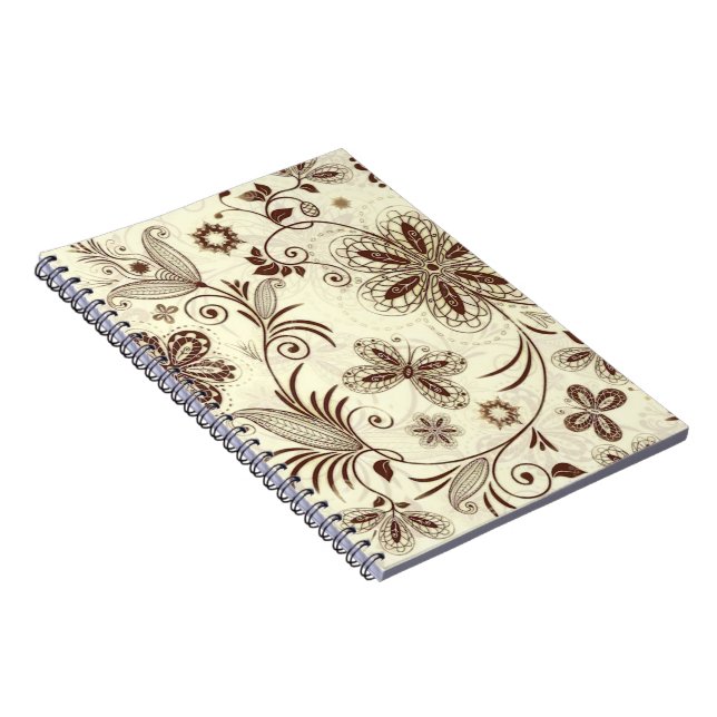 Carnet Floral coloré Motif sans joint (Côté Droit)