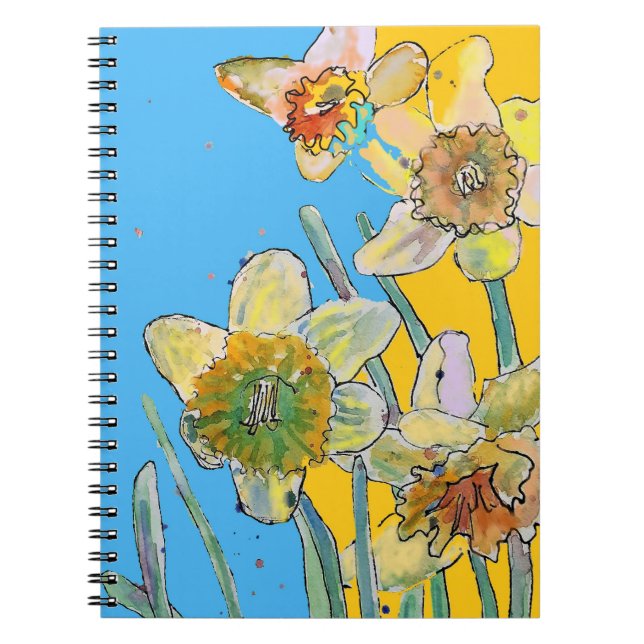 Carnet floral Daffodil Watercolor Journal (Devant)