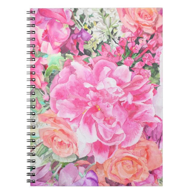 Carnet floral d'aquarelle (Devant)