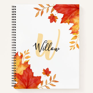 Carnet floral d'automne