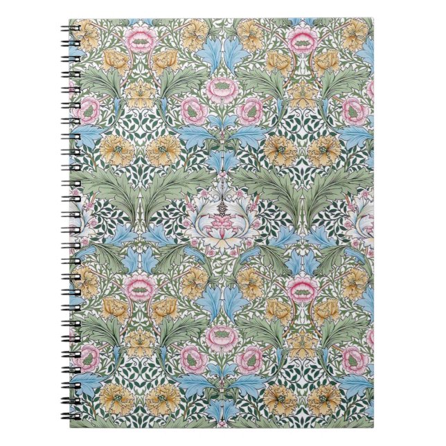 Carnet floral de motif de William Morris le Myrte (Devant)