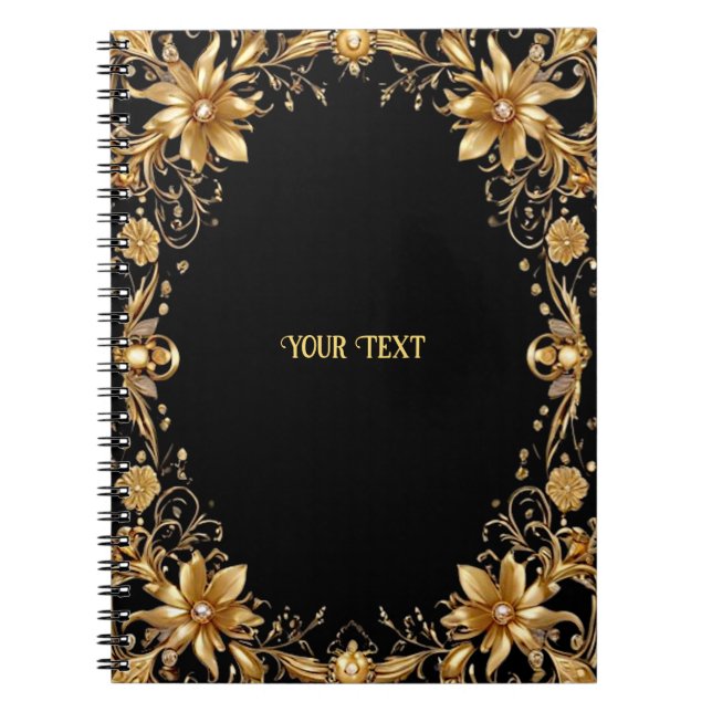 Carnet Floral d'or (Devant)