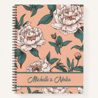 Carnet Floral Dusty Pink Orchid Motif personnalisé