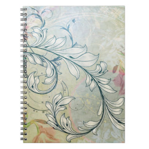 Carnet floral élégant