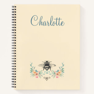 Carnet floral élégant personnalisé