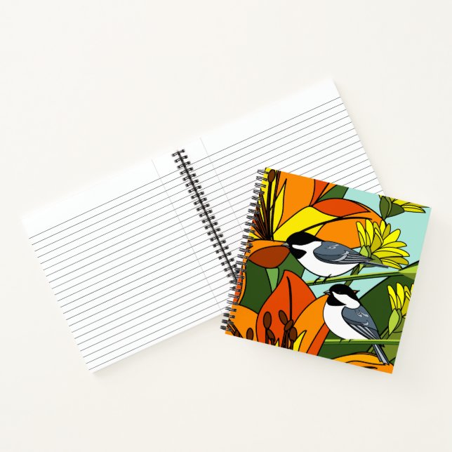 Carnet Floral et poulet (Intérieur)