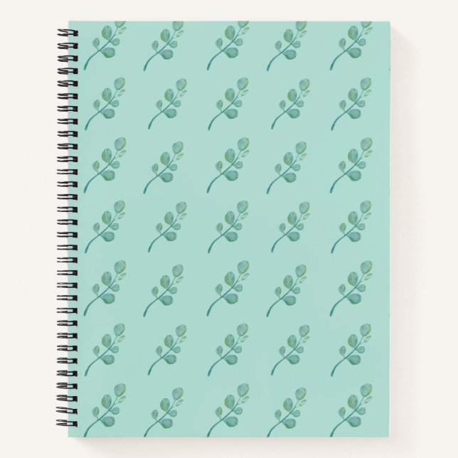 Carnet Floral feuille vintage (Devant)
