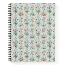 Carnet Floral Fleur Sauvage Vintage | Aquarelle
