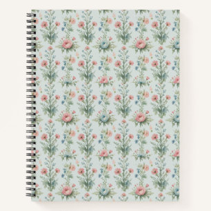 Carnet Floral Fleur Sauvage Vintage Aquarelle