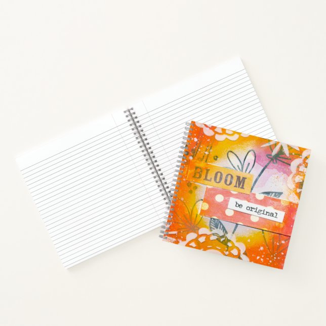 Carnet floral inspirant « ÉPANOUI, Sois original » (Intérieur)