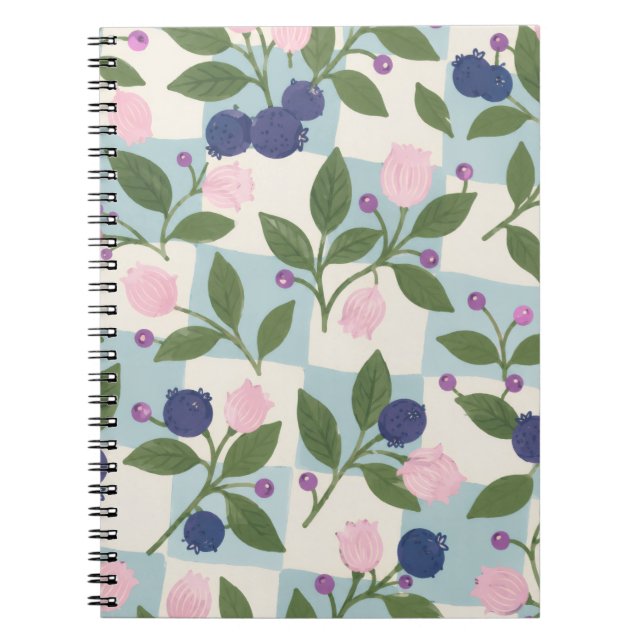 Carnet floral Jardin de myrtilles  (Devant)