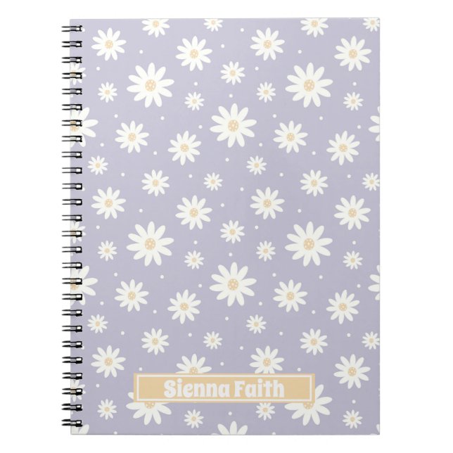 Carnet Floral Lilac Daisy (Devant)