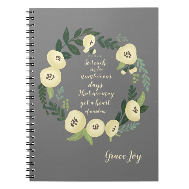 Carnet Floral moderne (Devant)