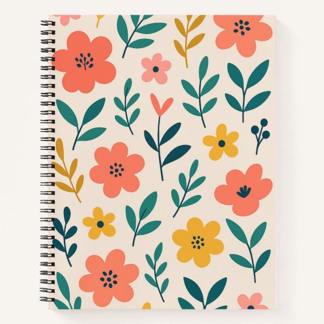Carnet Floral moderne (Devant)