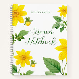 Carnet floral moderne de sermon