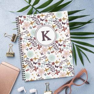 Carnet Floral Monogrammé