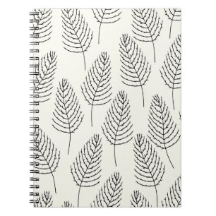 Carnet Floral naturel : Vintage blanc Abstrait