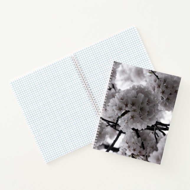 Carnet Floral noir et blanc (Intérieur)