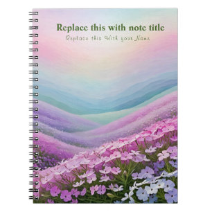 Carnet floral Pastel