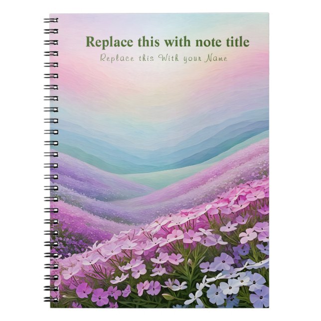 Carnet floral Pastel (Devant)