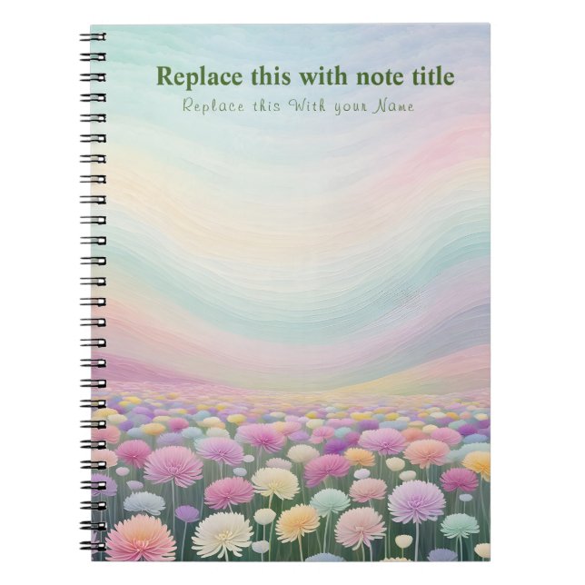 Carnet floral Pastel (Devant)