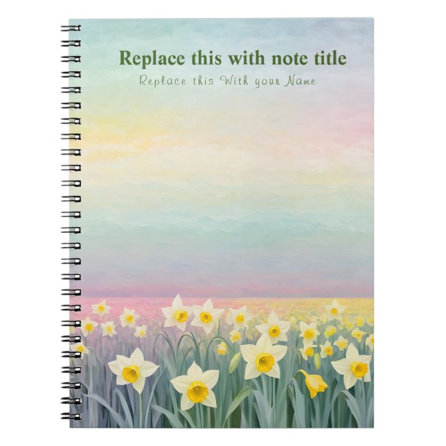 Carnet floral Pastel (Devant)