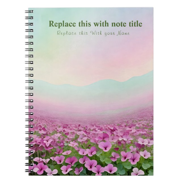 Carnet floral Pastel (Devant)