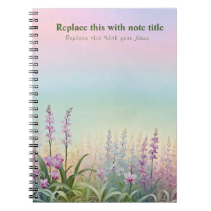 Carnet floral Pastel