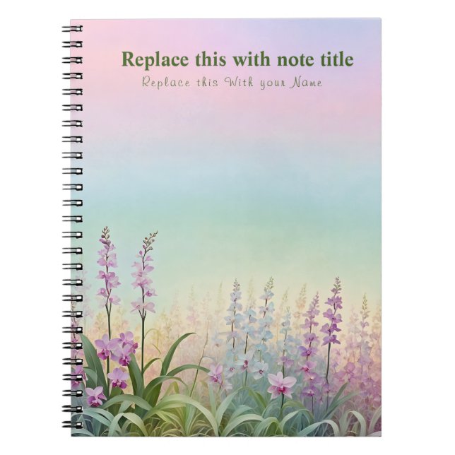 Carnet floral Pastel (Devant)