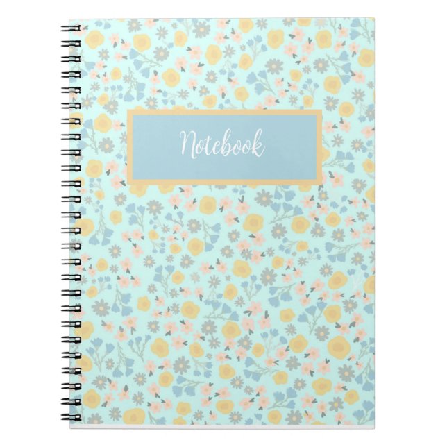 Carnet floral personnalisable (Devant)