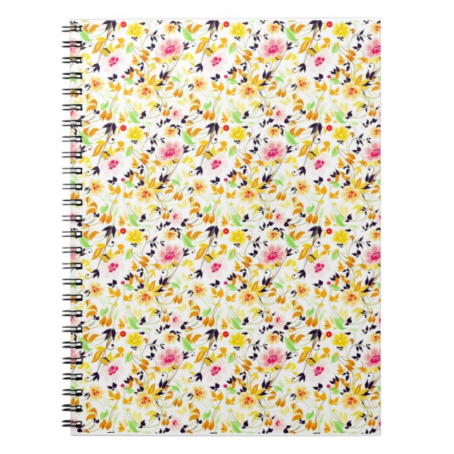 Carnet Floral print de printemps doux (Devant)