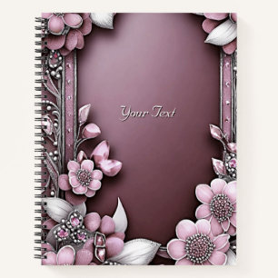 Carnet Floral Rose