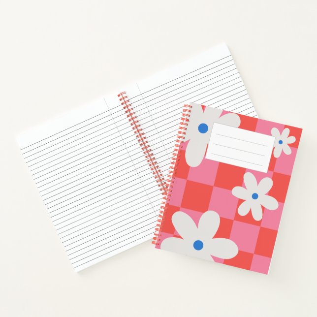Carnet Floral Rouge (Intérieur)