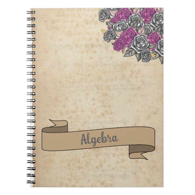 Carnet Floral Rustic Inspire School (Devant)