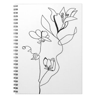 Carnet floral simple